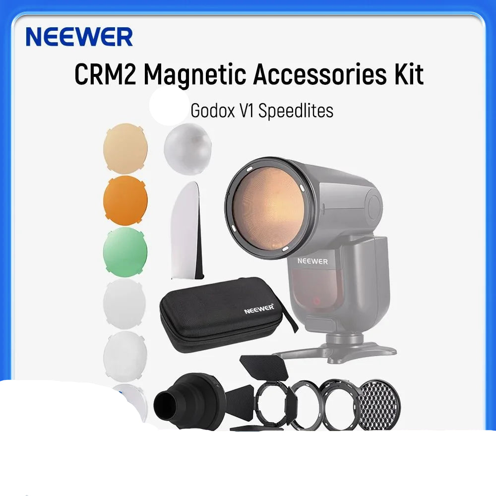 Kit d'accessoires magnétiques filtres NEEWER CRM2 Z1-C Z1-N Z1-S Z2-C Z2-N Z2-S pour Godox V1 Speedlites
