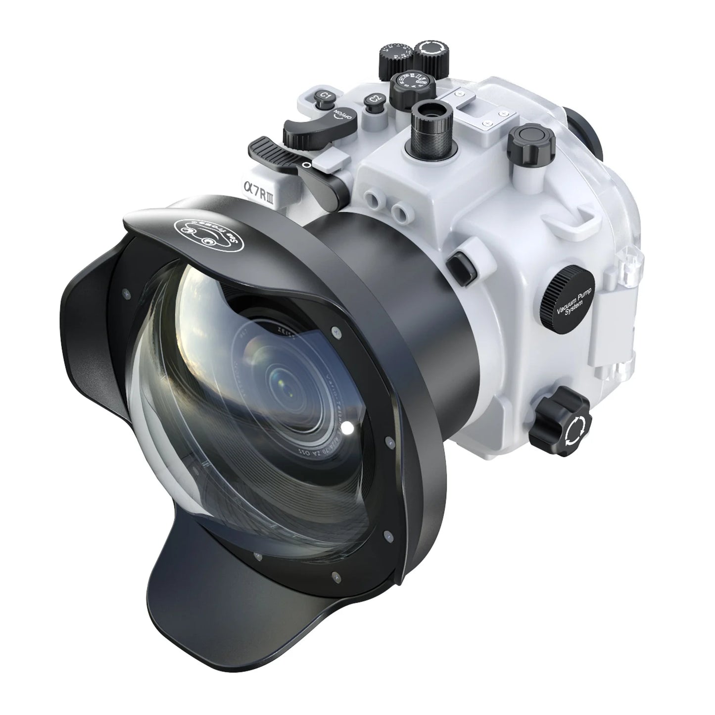 Caisson étanche Seafrogs, 40M pour Sony A7RIII/A7III, objectif 16-35mm 28-70mm 90mm avec poignée pistolet