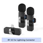 Mini Microphone Lavalier professionnel sans fil BOYA BY-V pour iPhone, iPad, Android, reflex, caméra, diffusion en direct, enregistrement de jeu, Interview, Vlog...