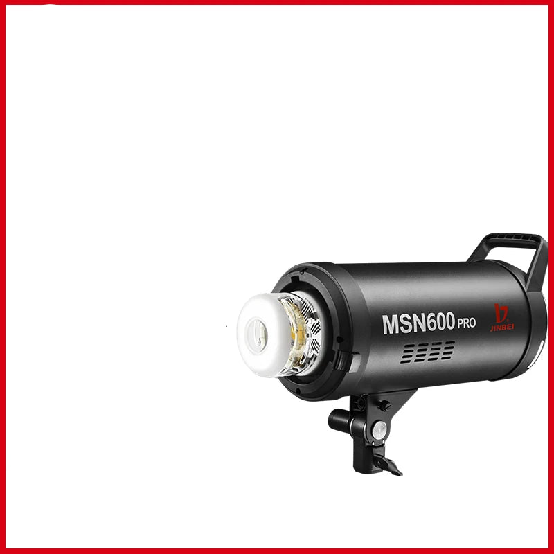 Flash Stroboscopique JINBEI MSN600pro professionnel de studio 600 W 1/8000 s haute vitesse Monture Bowens Système sans fil 2,4 G + Ampoule LED de modélisation 30 W
