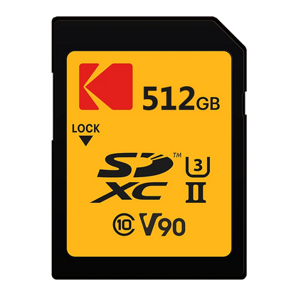 Carte mémoire SD Kodak SDHC 32 Go 64 Go 128 Go 256 Go 512 Go V30 V90 prise en charge de l'appareil photo