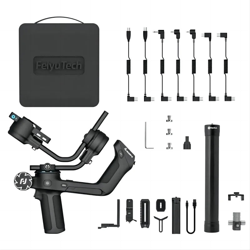 Stabilisateur FeiyuTech SCORP 2 pour appareil photo, écran tactile 2.5 kg max pour canon sony