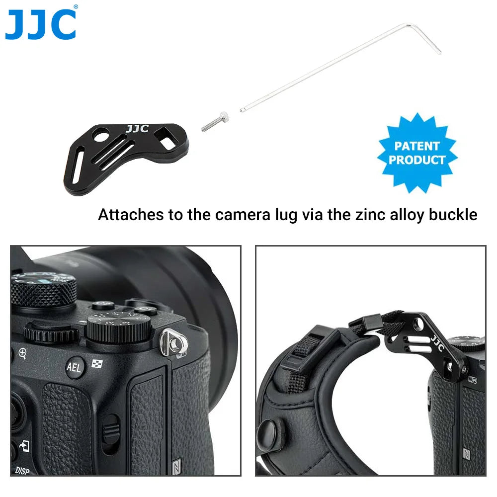 Sangle de poignée JJC Deluxe pour appareil photo sans miroir Sony Canon Nikon Fujifilm Panasonic avec plaque de dégagement rapide Arca Swiss