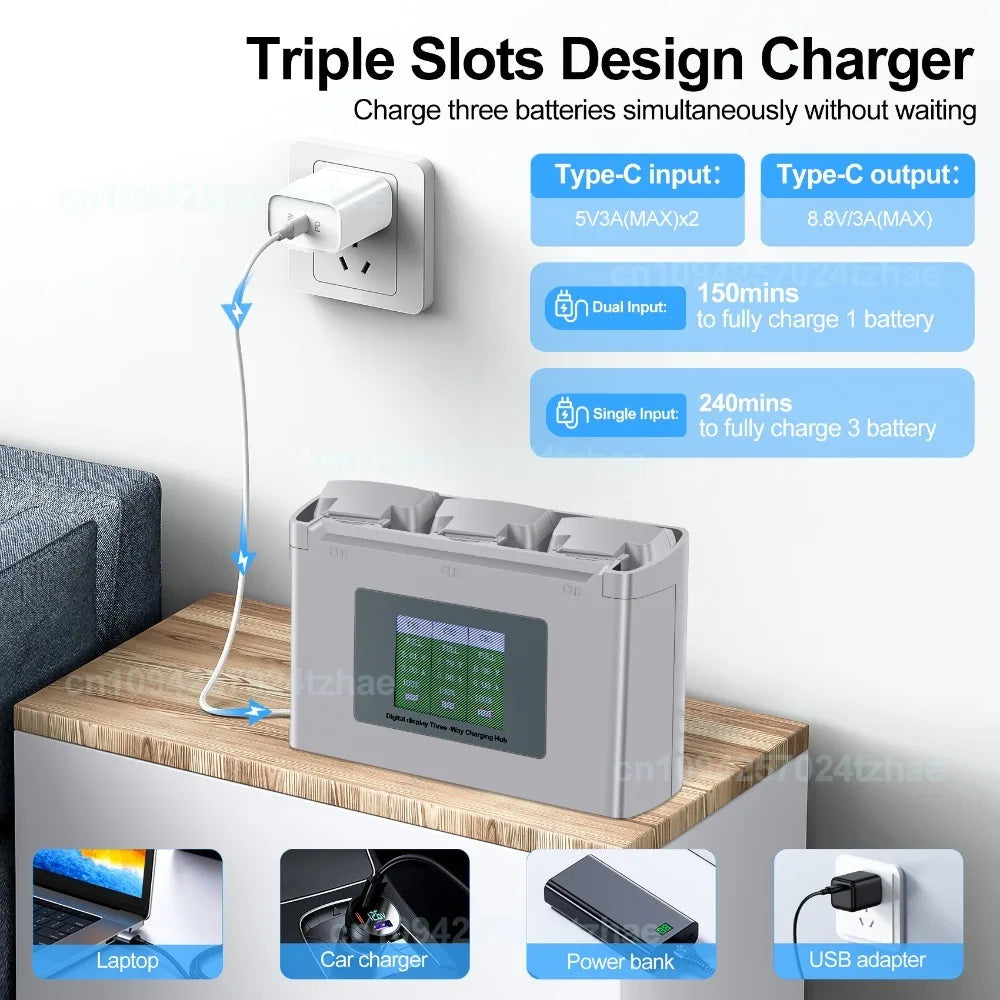 Batteries intelligente 2400mAh et chargeur pour drone Dji MINI 2SE 4K SE