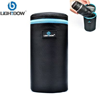 Housse pour objectif Lightdow étanche, souple et anti-choc S, M, L, XL canon nikon sony fuji ...