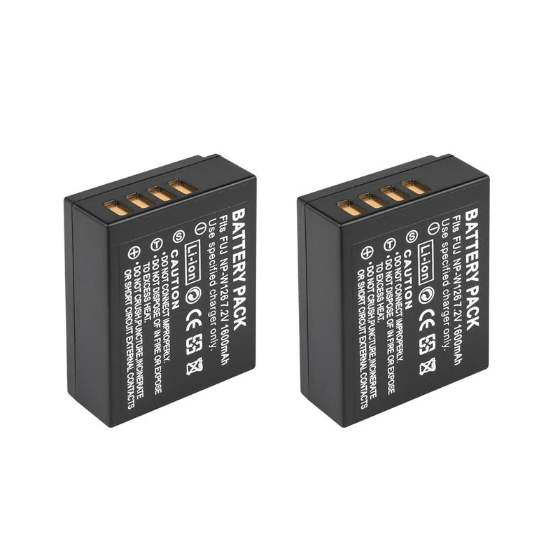 Batterie générique NP-W126 1600mAh pour appareil photo Fujifilm XT20 XT3 XPro1 Pro2 X-Pro1 X-T1 XT1 HS30EXR HS33EXR X PRO1