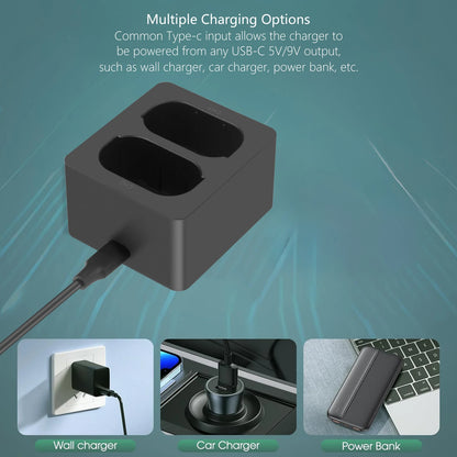 Batterie Probty BP-SCL6 2880mAh haute qualité pour Leica Q2 SL2 SL2-S Q3 SL3 SL3-S 43 + chargeur double