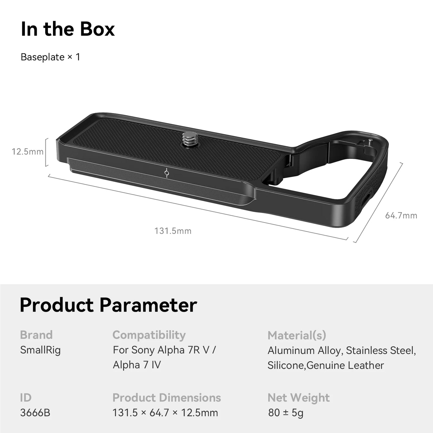 Cage SmallRig pour Sony Alpha a7iv A7 IV / Alpha 7S III