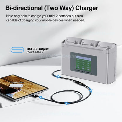 Batteries intelligente 2400mAh et chargeur pour drone Dji MINI 2SE 4K SE