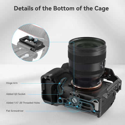 Cage SmallRig 3667 pour Sony A7R V / A7 IV/  A7S III/ A 1/ A7R IV
