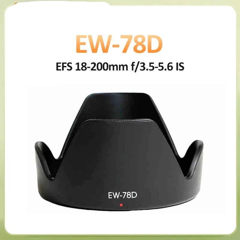 Pare soleil pour canon EW-73B EW-73C EW-73D EW-78D ES-62II ET-60 ET-64II ET-73B ET-74 ET-83II EW-60CII EW-83F EW-88C ET-60II