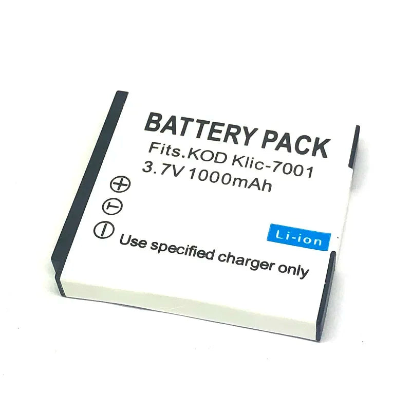 Batterie générique KLIC-7001 K7001 KLIC7001 + chargeur pour KODAK M341 M340 M320 M1073 V550 V570 V610 V705 M753 M763 M853 M863 M893 M1063 M1013