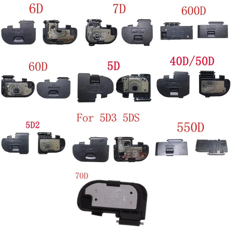 Couvercle de porte de batterie pour canon 550D 600D 5D 5DII 5DIII 5DS 6D 7D 40D 50D 60D 70D