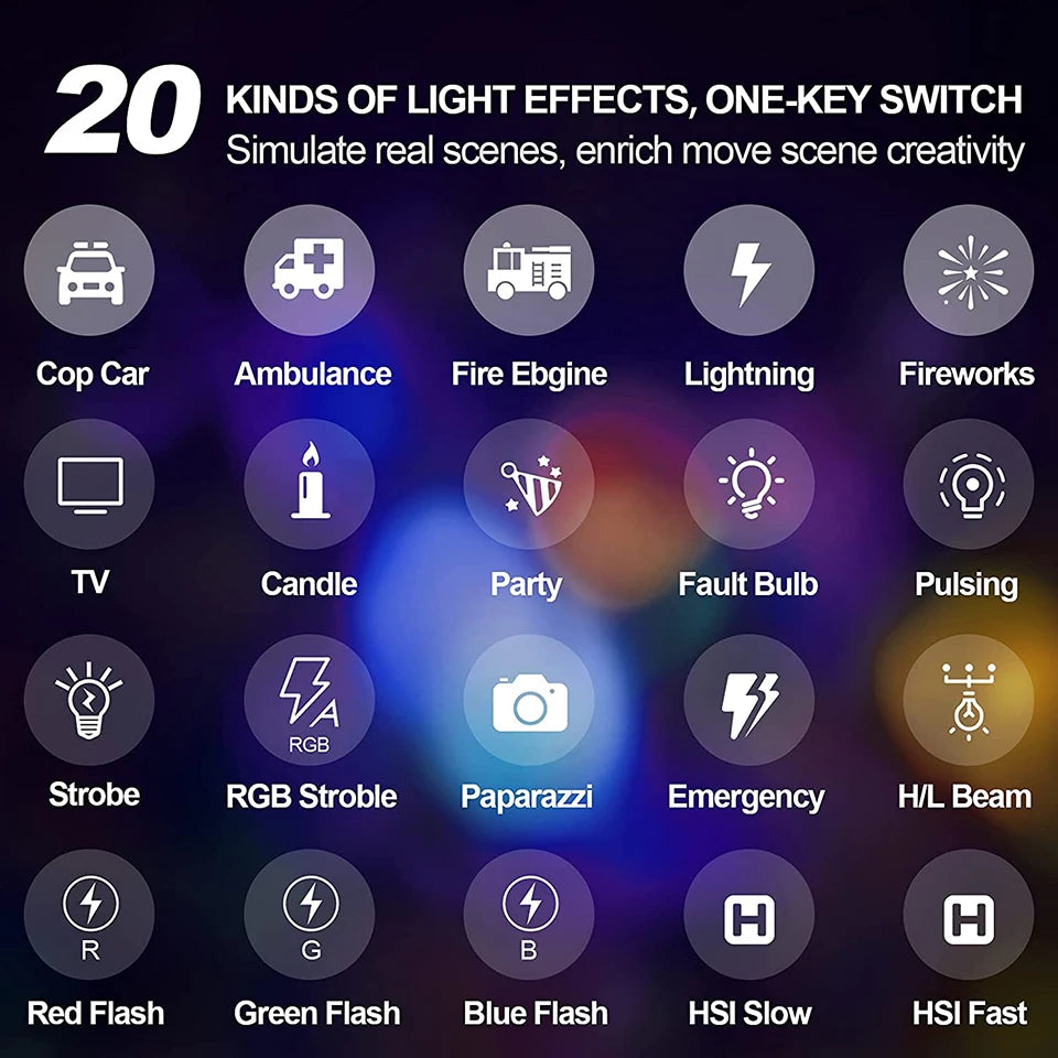 Panneau d'éclairage Lumière RGB LED vidéo photographie CRI95 + 2500-9000K LCD pour Vlog Streaming en direct