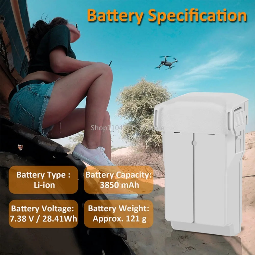 Batterie Li-ion Rechargeable 3850mAh pour Drone DJI Mini 3 Pro Plus