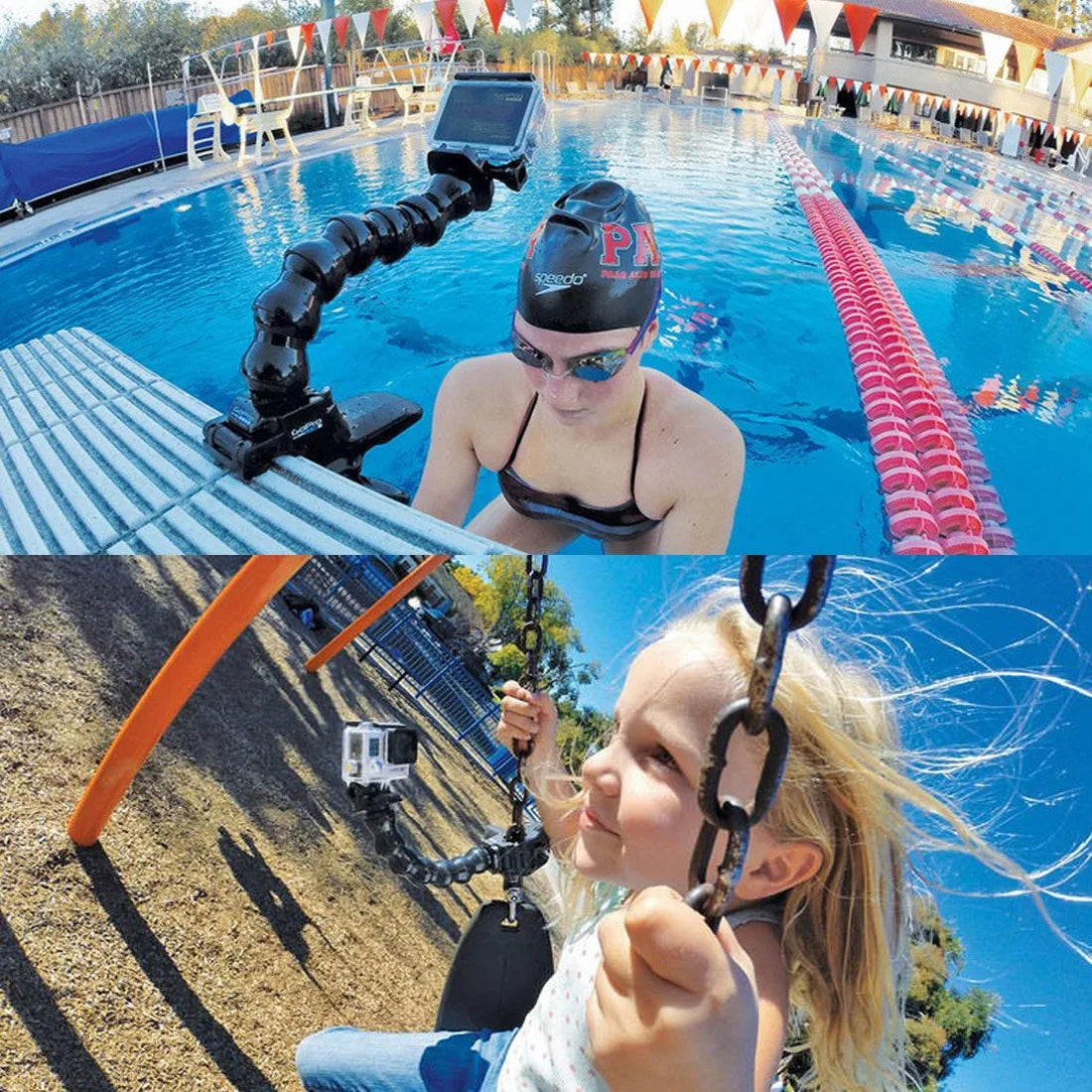 Bras Flexible Puluz pour GoPro HERO 12, 11, 10, 9, 8, 7, DJI Osmo Action Xiaoyi, Autres caméras d'action...
