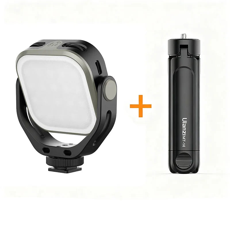 Lampe vidéo LED Portable et réglable Ulanzi VL66 avec support de montage rotatif à 360 degrés, rechargeable pour reflex