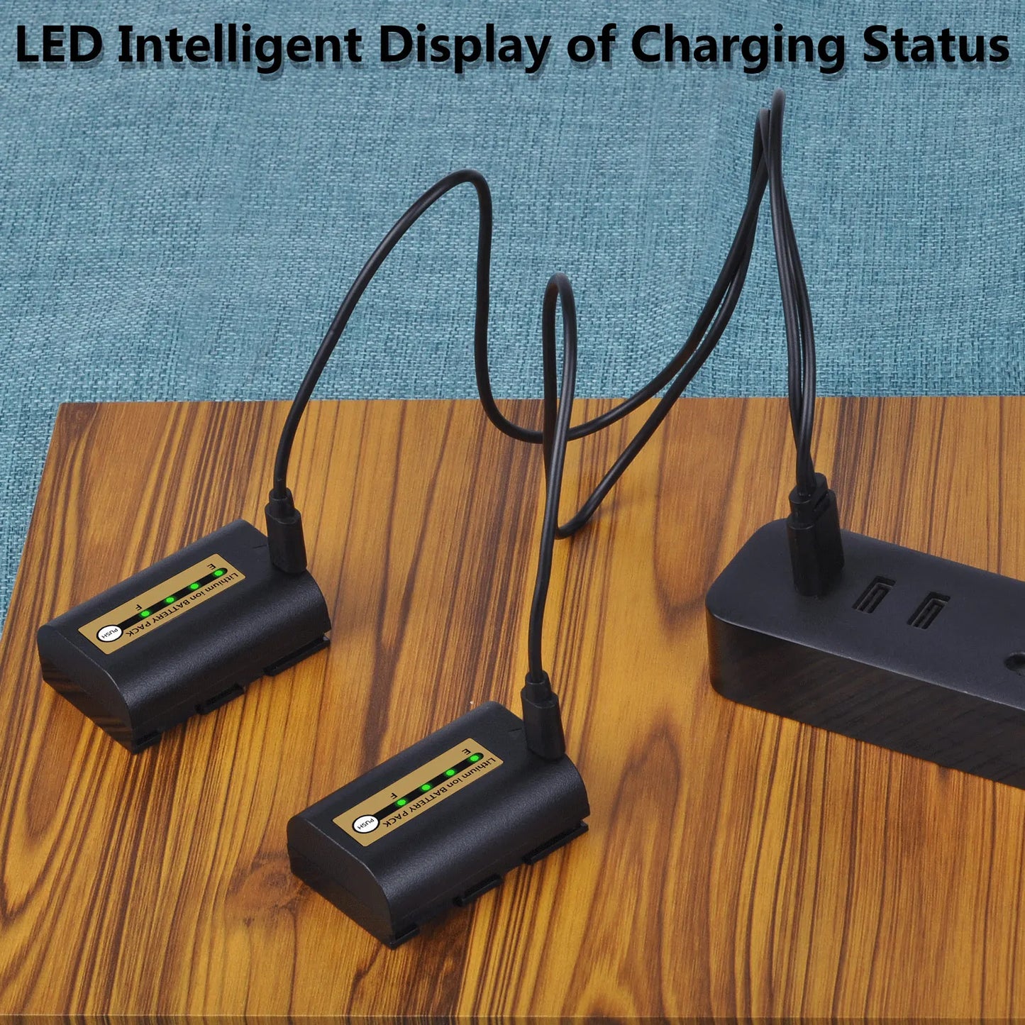 Batterie Batmax lpe6n rechargable avec usb type-c 2800mAh pour Canon 5D Mark II III 7D 60D EOS 6D 70D 80D EOS 5DS R