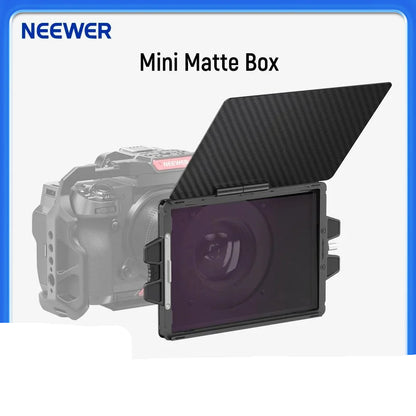 Boite à filtre NEEWER avec plateau filtrant 4 "x 5.65" en Fiber de carbone pour appareil photo reflex numérique sans miroir, compatible avec objectif 67/72/77/82mm