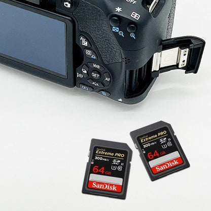 Carte mémoire SD SanDisk 64GB 128GB Max 300 Mb/s UHS-II professionnelles V90 SDXC haute vitesse pour appareil photo 8K 4k U3 C10