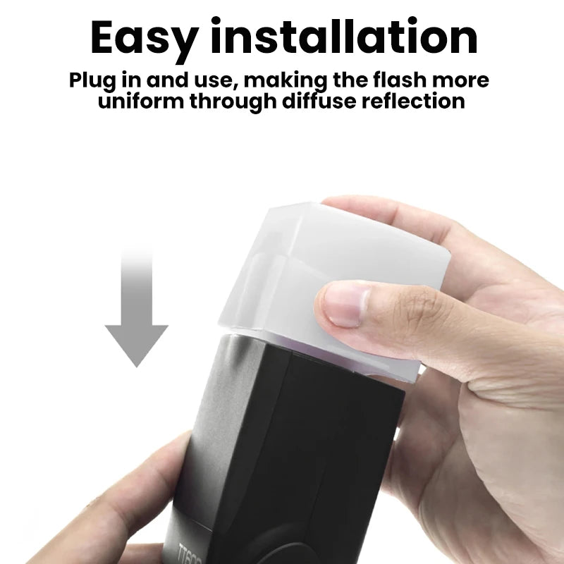 Diffuseur Godox pour Flash Canon Speedlite 580EX 580EX II Godox V850 860II TT685 TT600 TT520II Yongnuo YN-560/565