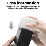 Diffuseur Godox pour Flash Canon Speedlite 580EX 580EX II Godox V850 860II TT685 TT600 TT520II Yongnuo YN-560/565