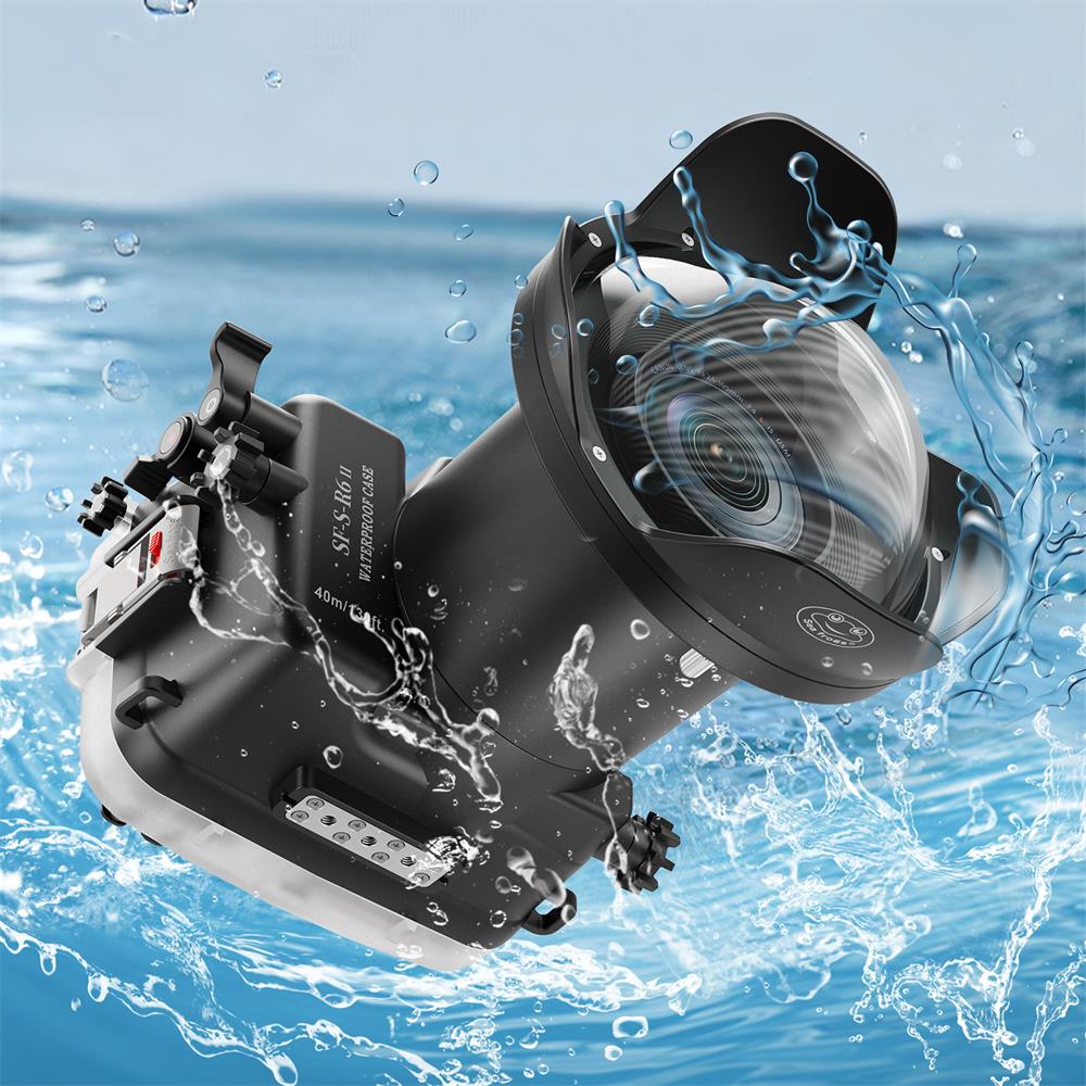 Seafrogs 40M/130FT Waterproof Housing for Canon EOS R6 II with Dome WA005-A