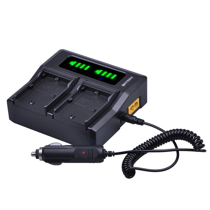 Chargeur double Batmax haute qualité pour batterie lpe6N pour Canon 5d4 5D3 6D 70D...