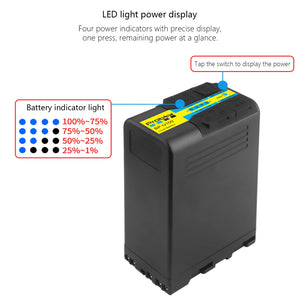 Batterie Probty BP-U100 recharge usb-c pour Sony BP-U30 U60 U70 U90 EX260 EX280 Z280 FS5 7 FX6 Z190 EX1R EX200 avec charge rapide PD45W