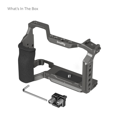 Cage SmallRig 5060 pour sony A6700 HawkLock Kit à dégagement rapide poignée en Silicone, serre-câble et plaque pour Arca