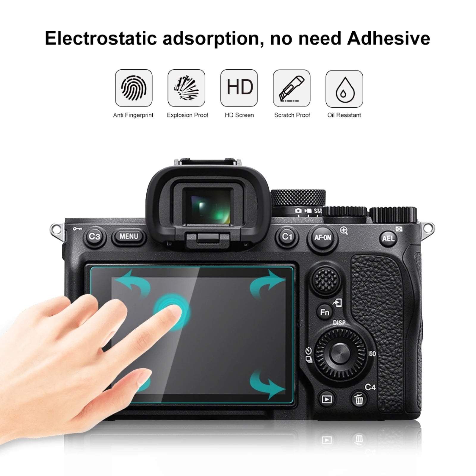 Verre trempé de protection PULUZ 2.5D 9H pour Sony Alpha 7 IV / A7 IV / A7M4