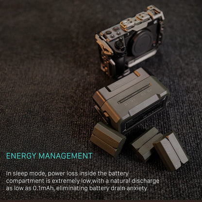 Batterie + chargeur 4 ports TILTA NP-W235 2400 mAh Station de charge portable (4 canaux) pour Fujifilm X-S20 XT5, XT4, GFX100S, GFX100S II, XH2S