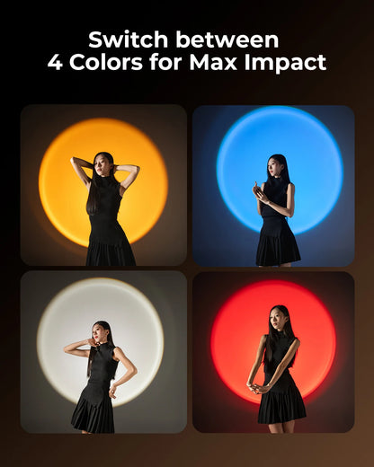 Lampe de poche pour photographie 4 couleurs SmallRig RF 10C 4634 RGB LED 7500 mAh lumière ambiante de remplissage avec 20 filtres de lumière à motifs, vidéo