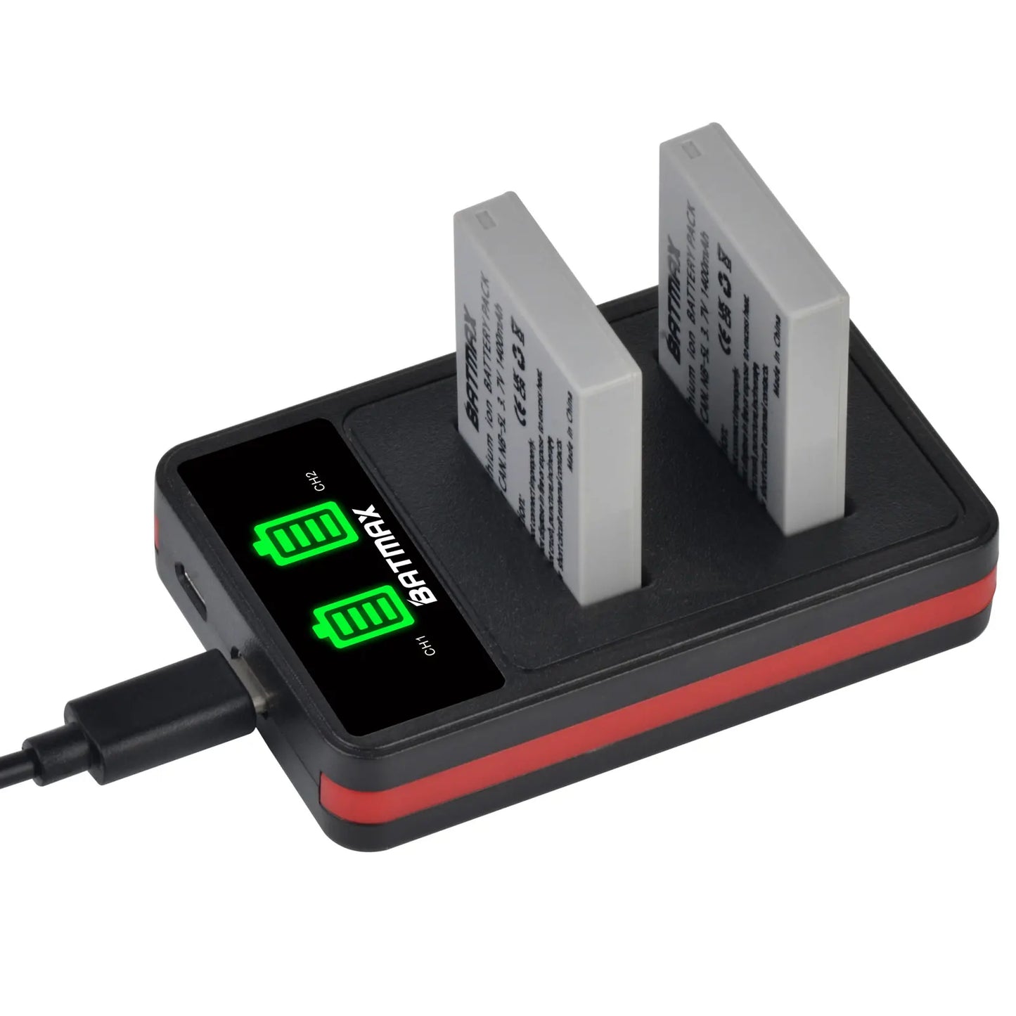 Batterie Batmax NB-5L NB 5L NB5L + chargeur double pour Canon Powershot S100 SX200 SX210 IS SX230 HS SD790 SD850 SD890