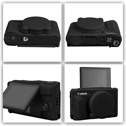 Housse de protection en silicone anti-choc pour Canon PowerShot SX740 / SX730