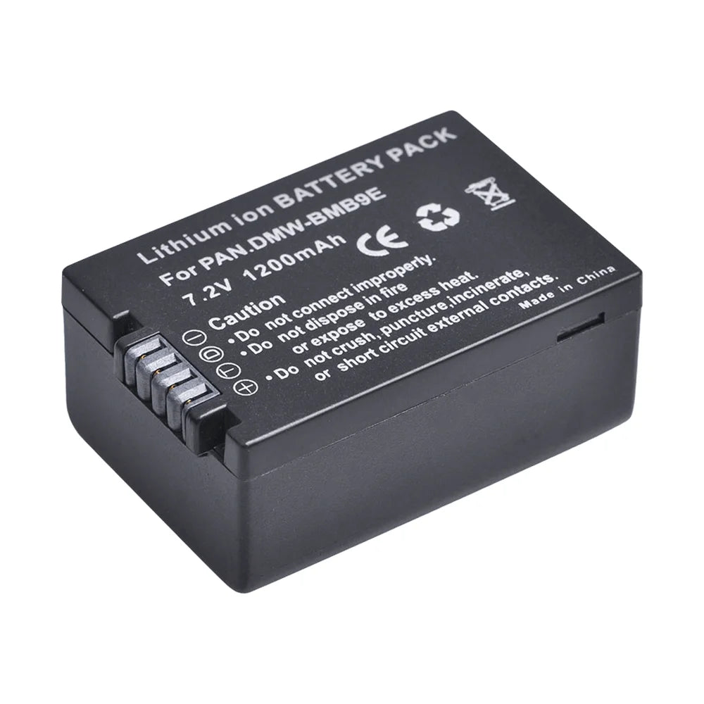 Batterie + chargeur Aspern DMW-BMB9 DMW BMB9 BMB9E pour Panasonic Lumix DC-FZ82 FZ70 FZ60 FZ100 FZ150 FZ40 FZ45 FZ47 FZ48