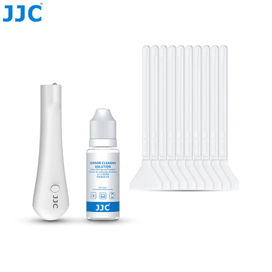 Kit de nettoyage capteur JJC Écouvillon + lotion CCD et CMOS pour appareil photo, capteurs plein cadre, emballé sous vide, 12 pièces