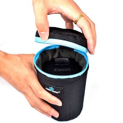 Housse pour objectif Lightdow étanche, souple et anti-choc S, M, L, XL canon nikon sony fuji ...