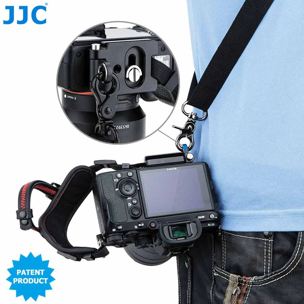 Sangle de poignée JJC Deluxe pour appareil photo sans miroir Sony Canon Nikon Fujifilm Panasonic avec plaque de dégagement rapide Arca Swiss