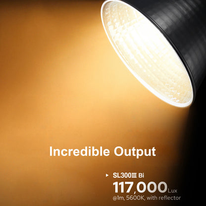 Eclairage LED studio Godox SL300IIIBi 330W 2800K-6500K Dimmable 9 effets d'éclairage FX CRI96 TLCI9