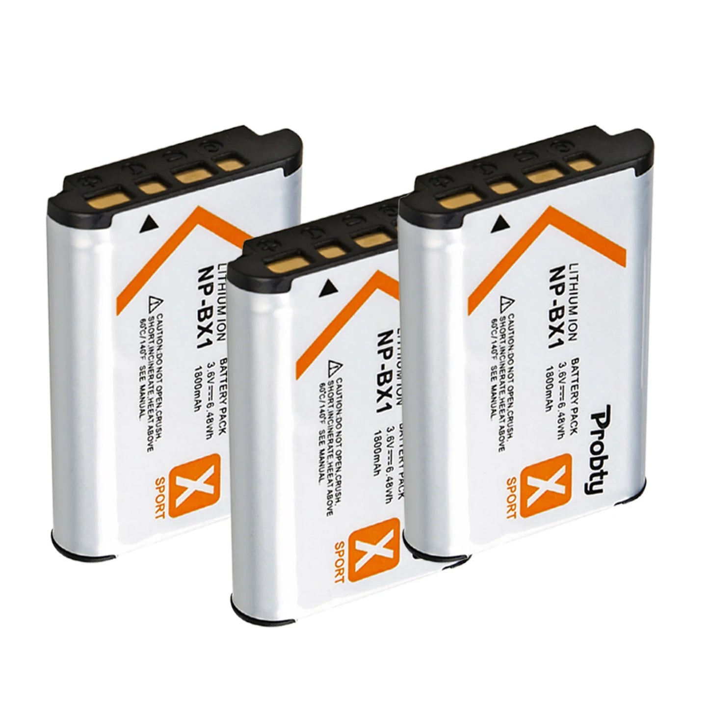 Batterie + chargeur rapide Probty NP-BX1 NP BX1 Bx1 1800mAh pour Sony ZV-1 ZV-1F DSC-RX100 WX500 HX300 AS300 M3 M2...
