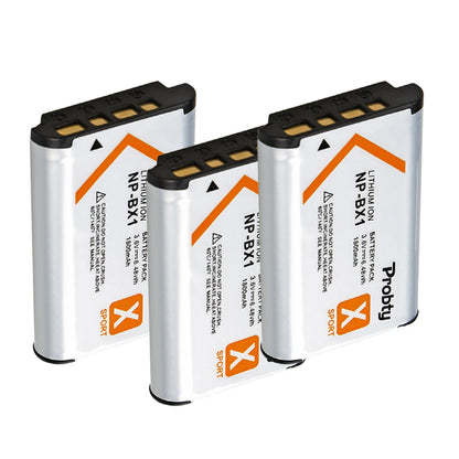 Batterie + chargeur rapide Probty NP-BX1 NP BX1 Bx1 1800mAh pour Sony ZV-1 ZV-1F DSC-RX100 WX500 HX300 AS300 M3 M2...