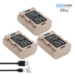 Batterie Probty NP-FZ100 NPFZ100 NP FZ100 avec entrée 5 V 1 A type-c pour Sony A7 III, Alpha A7R III, A7R IV, A9, A6600...
