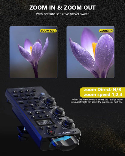 Télécommande AODELAN ZC-4 Remplace Sony RM-30BP Multifonctionnel Sans Fil pour Caméra Sony FOCUS Zoom ND Iris
