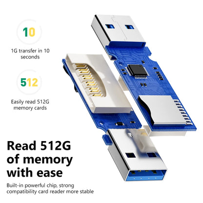 Lecteur de carte Olaf Micro SD 2 et carte SD en 1 USB 3.0 haute vitesse