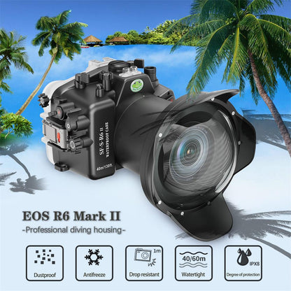Seafrogs 40M/130FT Waterproof Housing for Canon EOS R6 II with Dome WA005-A