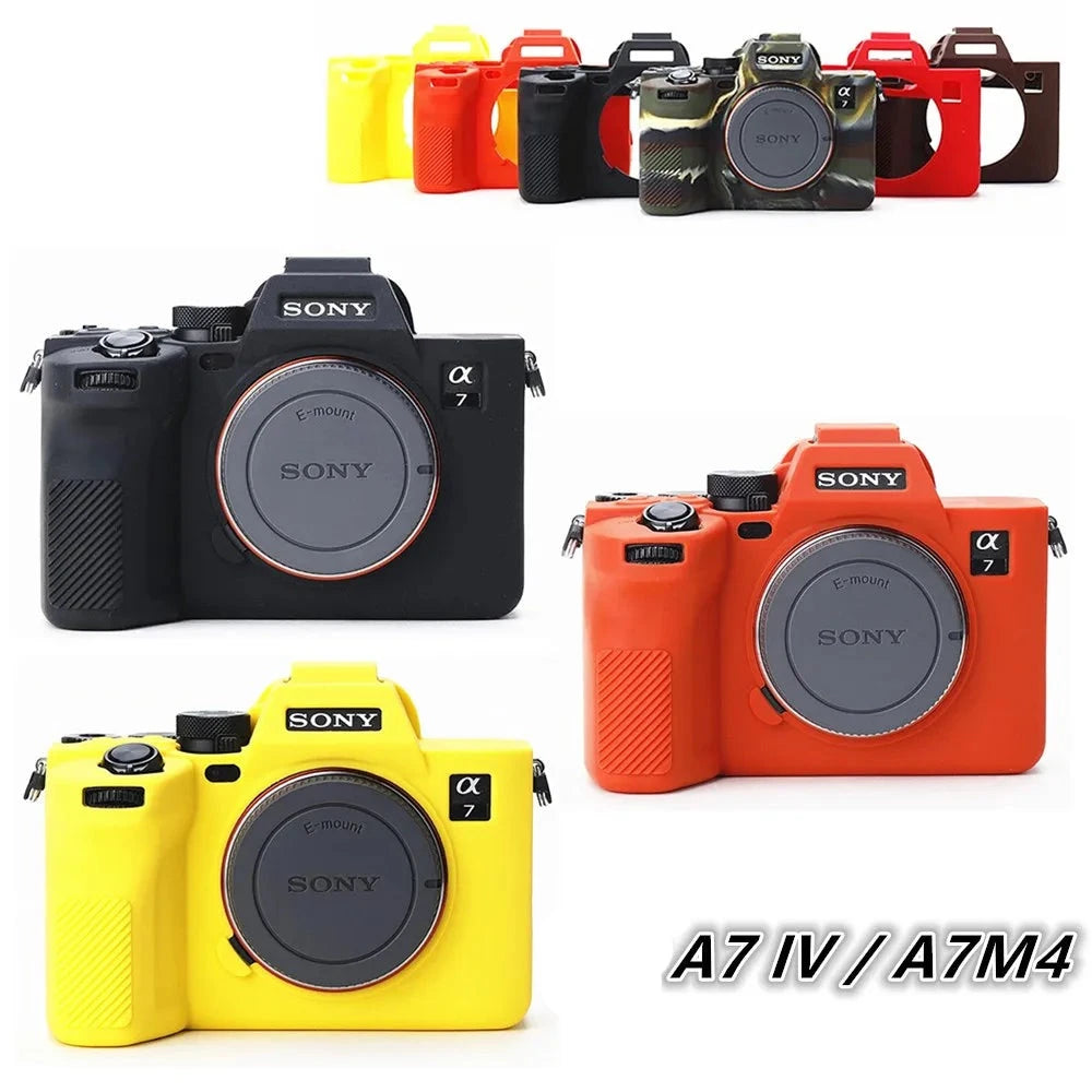 Housse silicone de protection anti-choc pour Sony A6700 A7IV ZV-E10 ZV-1 ZV1F A7c A9 A7R A7 A7S III IV A7III A7RIII A7RIV A9II ZV1II