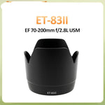 Pare soleil pour canon EW-73B EW-73C EW-73D EW-78D ES-62II ET-60 ET-64II ET-73B ET-74 ET-83II EW-60CII EW-83F EW-88C ET-60II