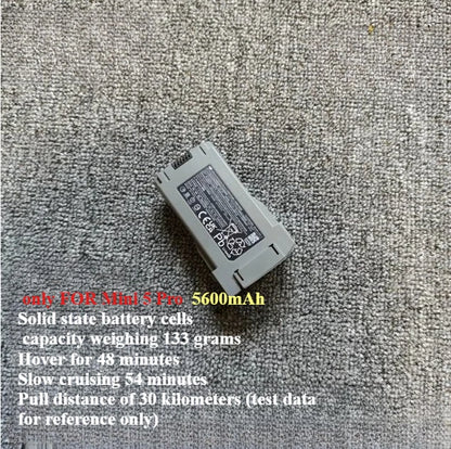 Batterie modifiée de grande capacité pour drone Dji mini 5 Pro, 5200mah/5600mah/9000mah/8400mah