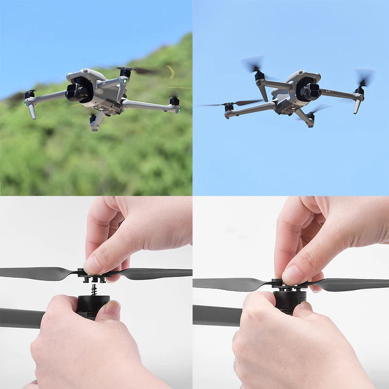 2 Paires Hélice de remplacement 8747F pour Drone DJI Air 3/Air 3S, à dégagement rapide